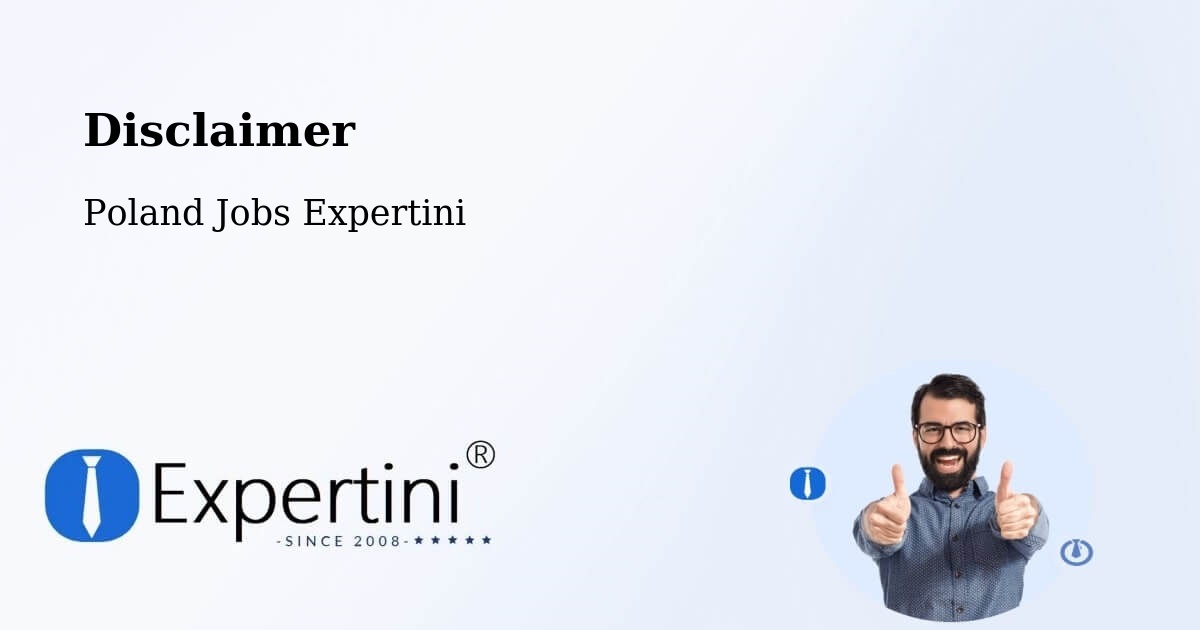 Disclaimer – Nowy Tomyśl - Poland Jobs Expertini